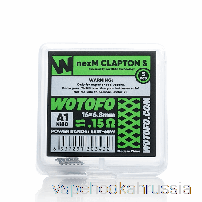 Vape Russia Wotofo Nexmesh Mesh Сменные катушки 0,15 Ом Nexmesh Clapton S